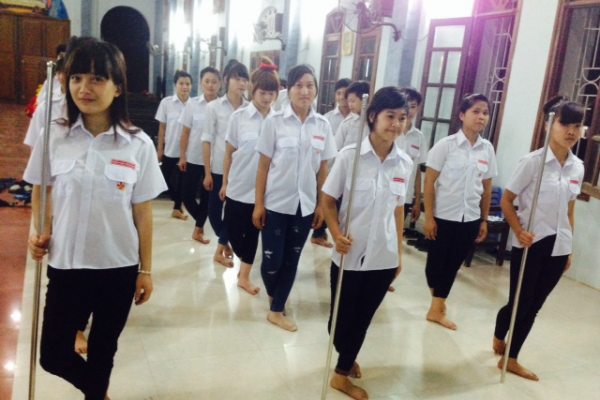 Liên đoàn TNTT Giuse Khang GPTB - Khai mạc Lớp huấn luyện Dự Trưởng TNTT tại Giáo xứ Đức Ninh - Giáo hạt Tây Hưng Yên - 2015