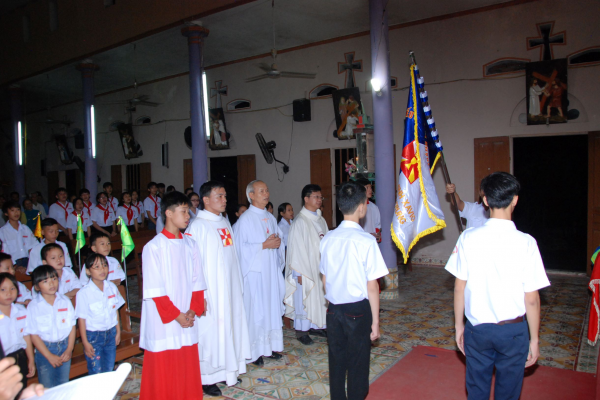 Liên đoàn TNTT Giuse Khang GPTB - Xứ đoàn Đaminh Saviô – Giáo xứ Chấp Trung hân hoan trong ngày ra mắt và tuyên hứa - 2018